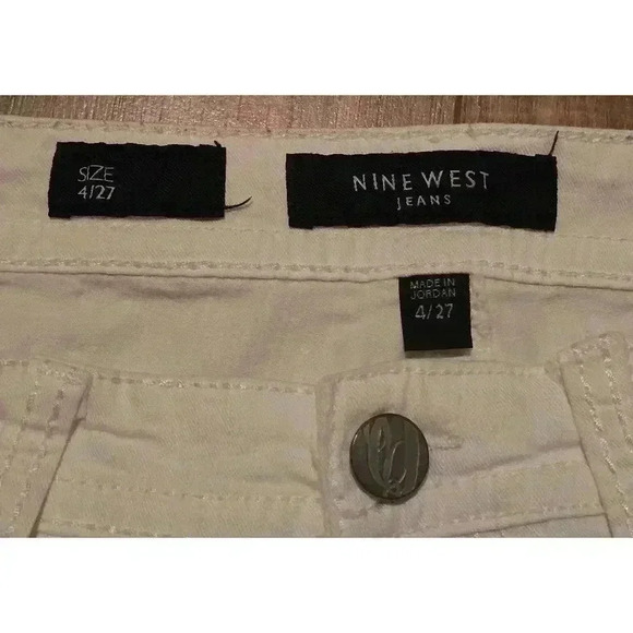 Women's Nine West‎ White Jeans Size 4/27 - Picture 4 of 7